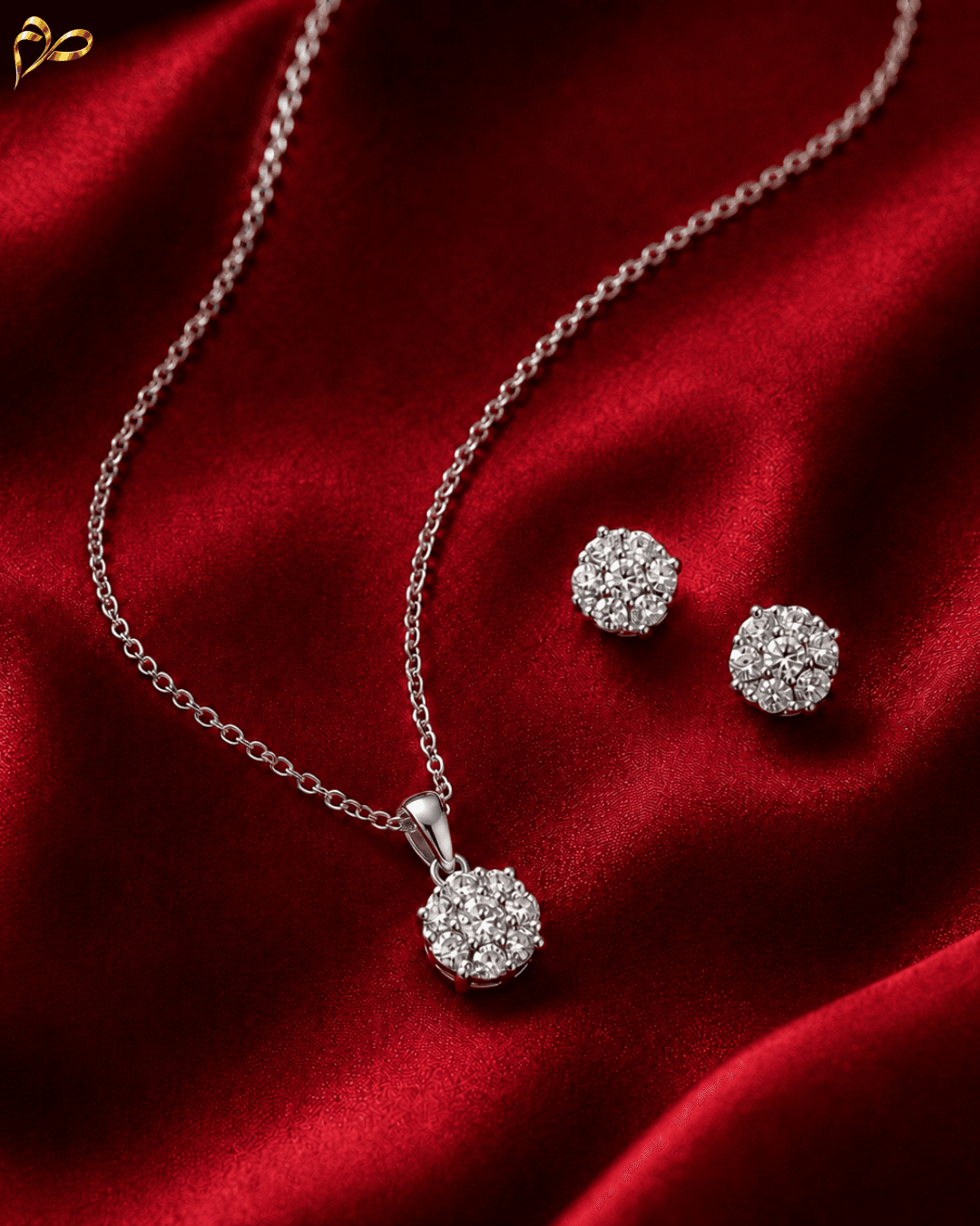 Scarlet Spark Pendant Set